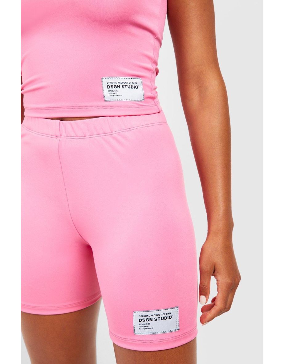Active Woven Label Cycling Short - pink - 3