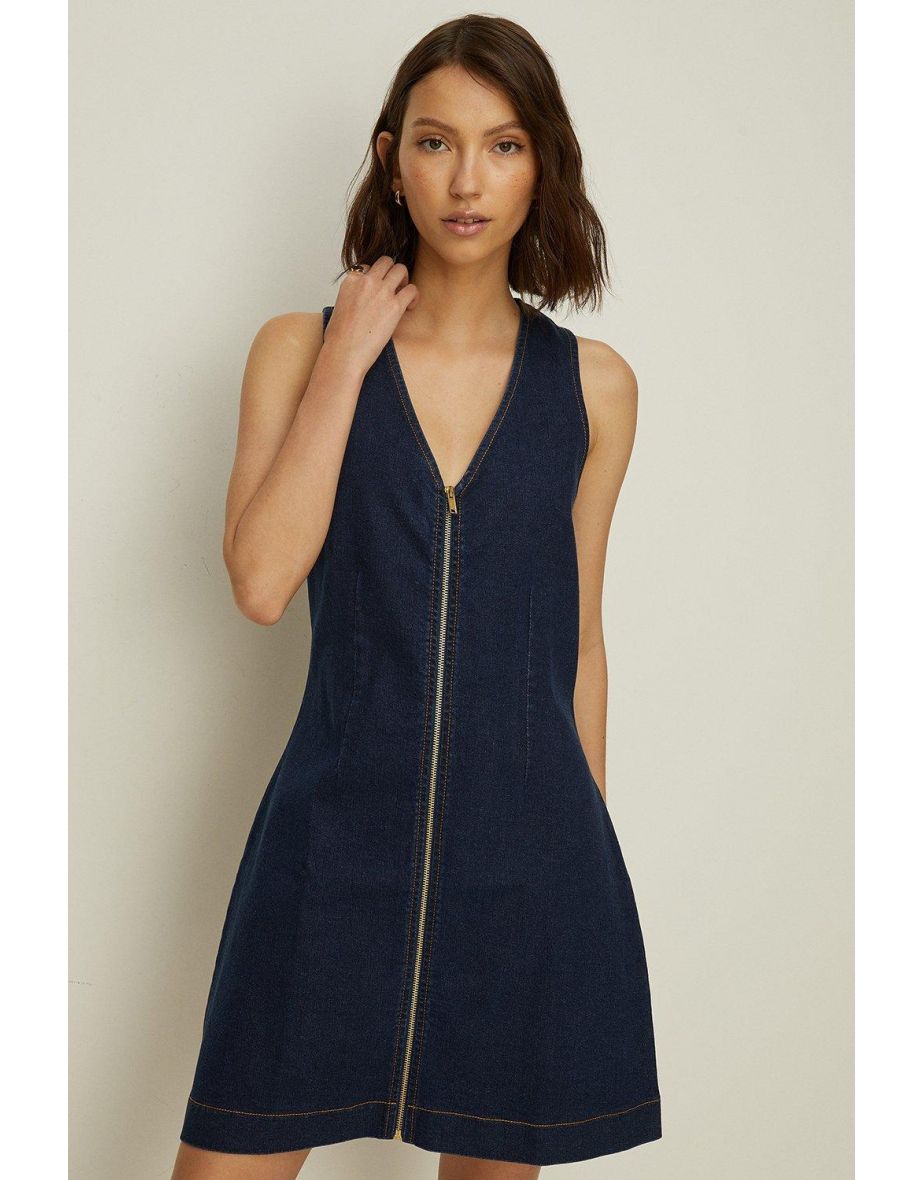Oasis denim slash neck dress cheap
