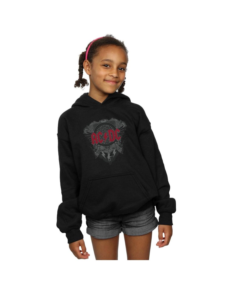 Shop AC DC Girls Black Ice With Red Hoodie Black Online in Qatar VogaCloset