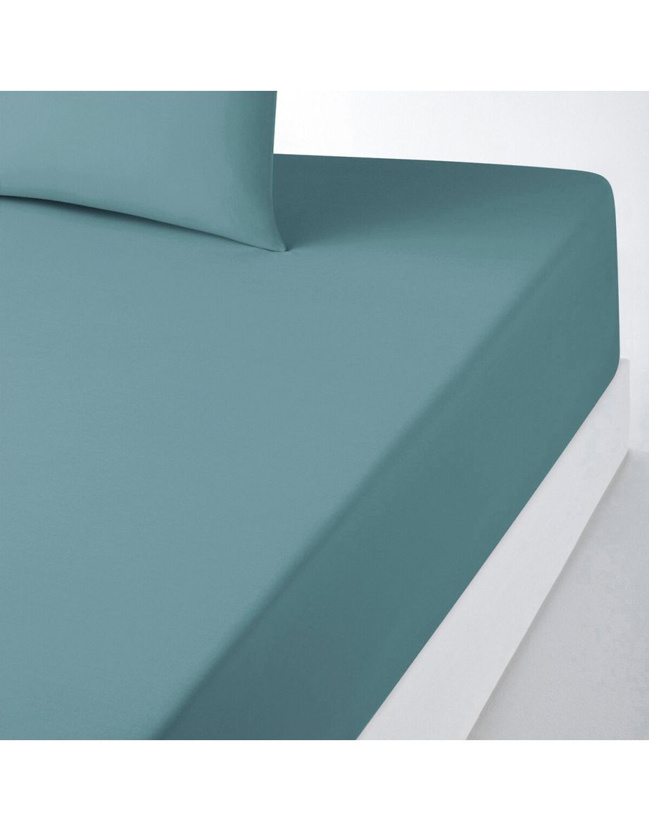 Scenario Plain Polycotton Fitted Sheet for Thick Mattresses