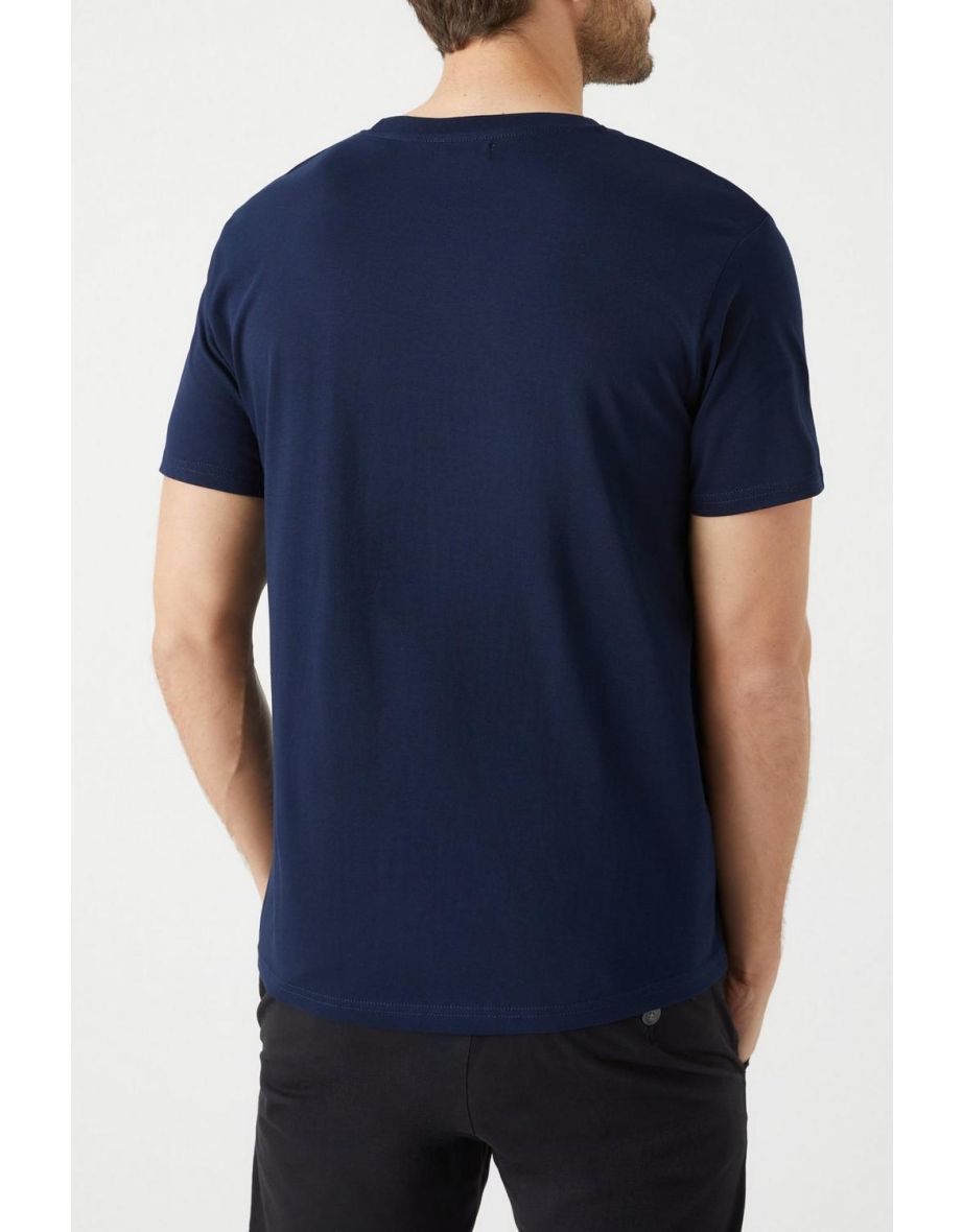 New Haven Printed Tee - navy - 2