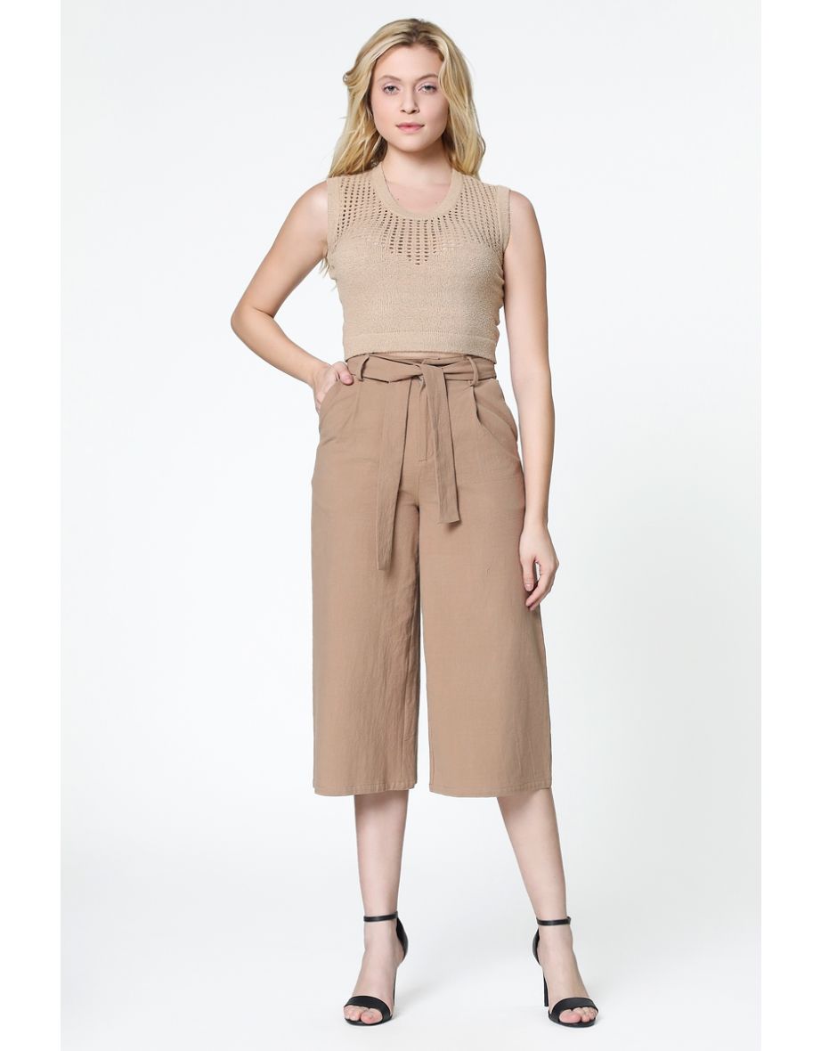 Cropped Knitted Top - 3