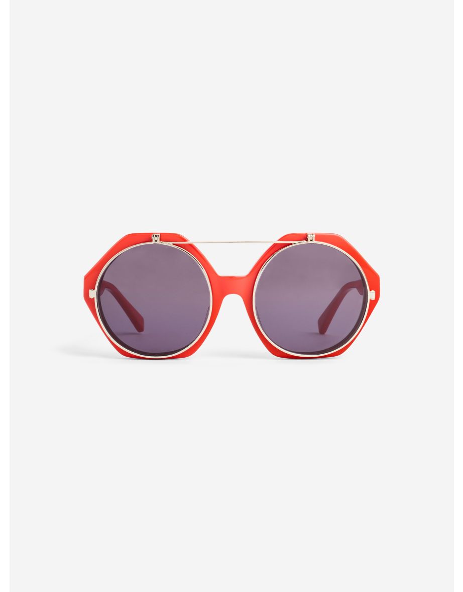 Shop Kids Flip Up Sunglasses in Red Online in Oman VogaCloset