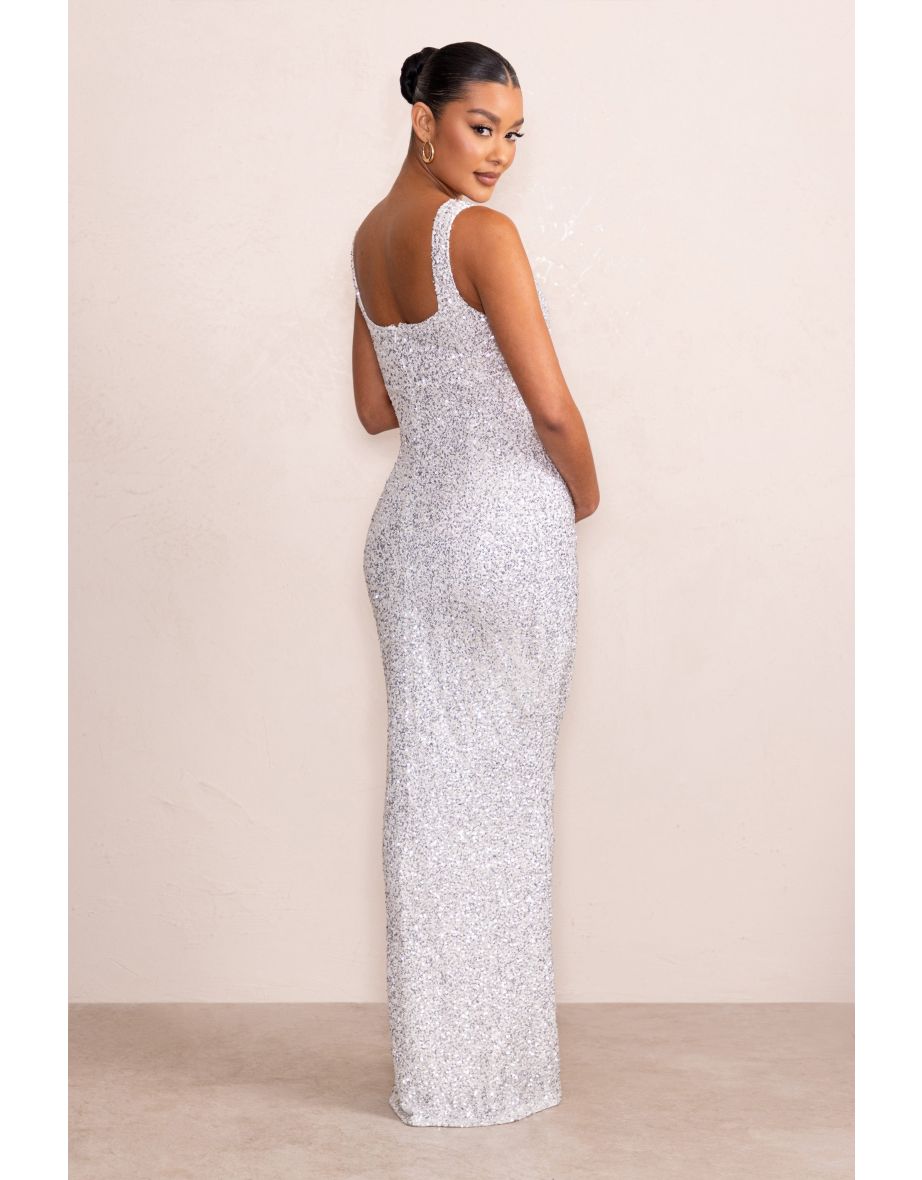 Maternity sequin maxi dress best sale