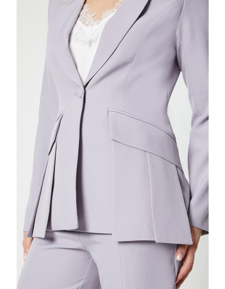 Fitted Blazer With Pocket Detail - 3