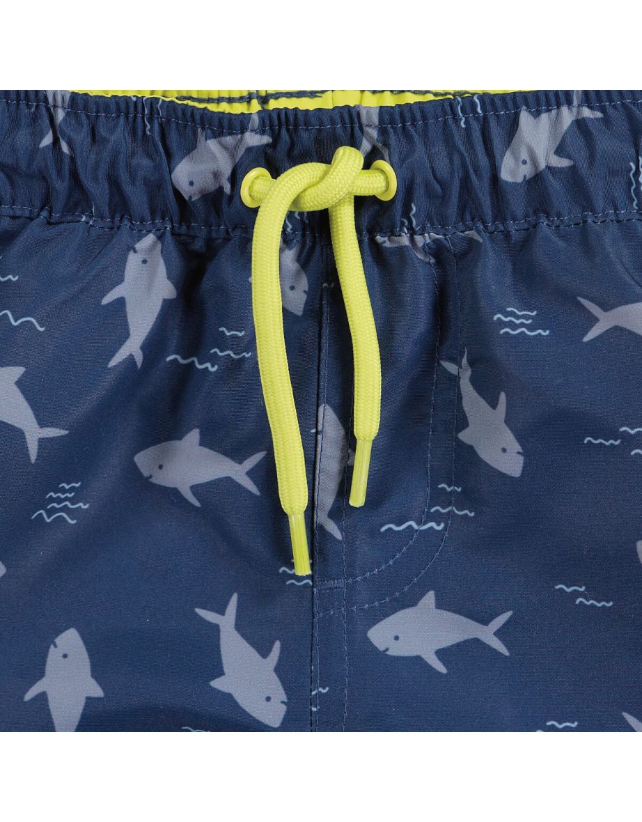 Shark Print Swim Shorts - 2