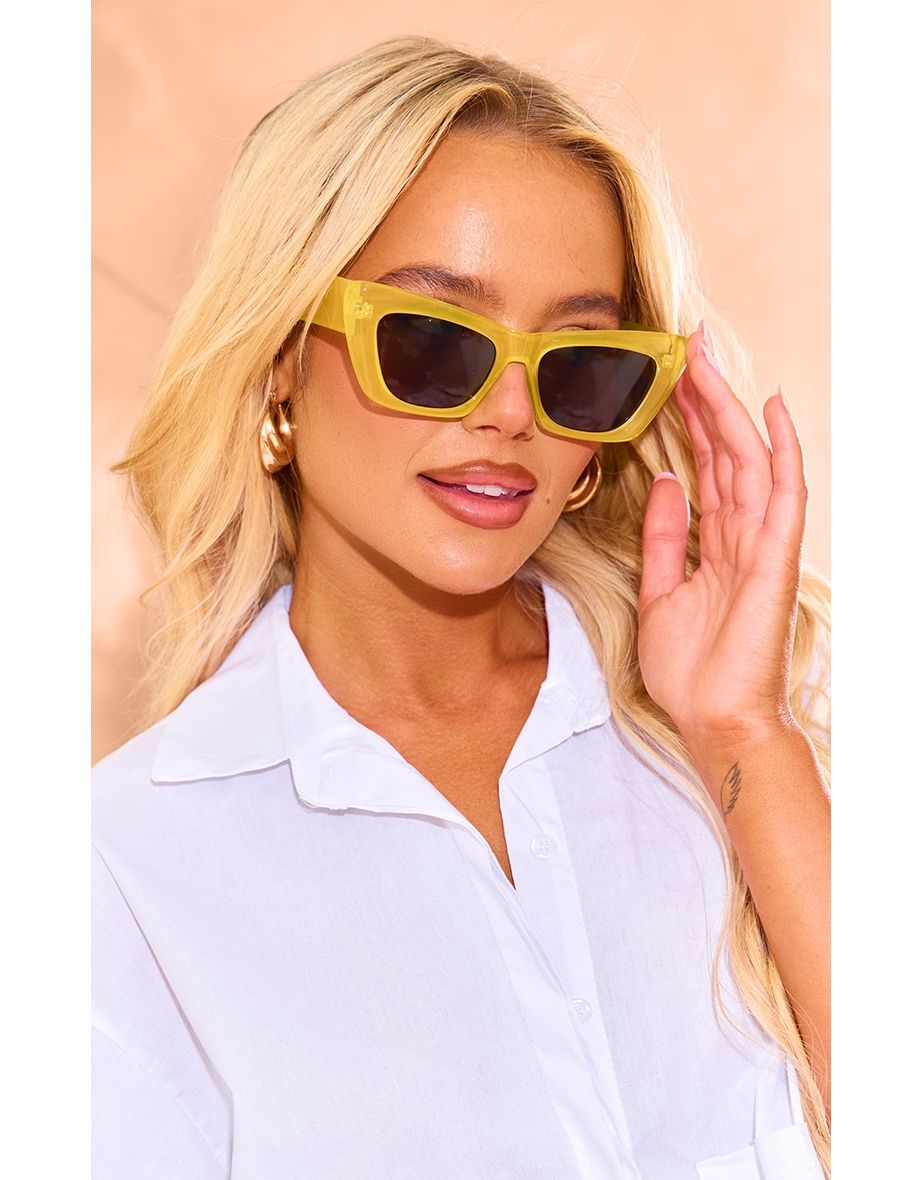 Chunky cat eye sunglasses hotsell