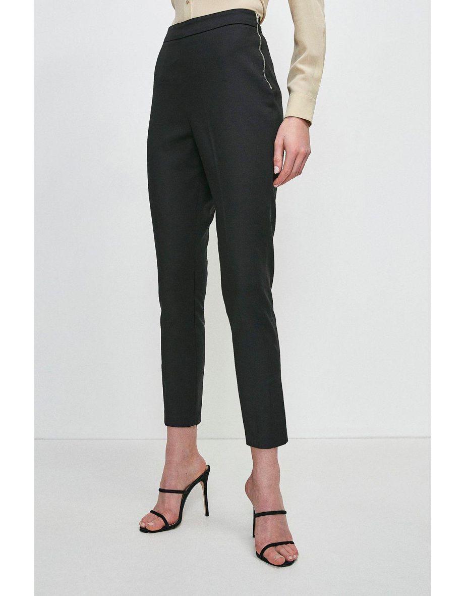 Cotton Sateen Crop Trouser - 3