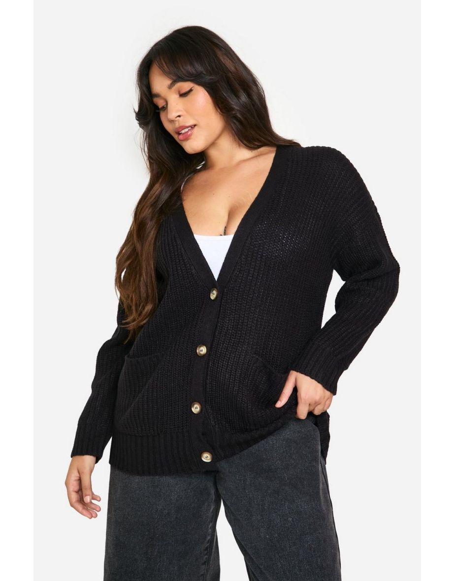 Plus Oversized Cardigan - 3