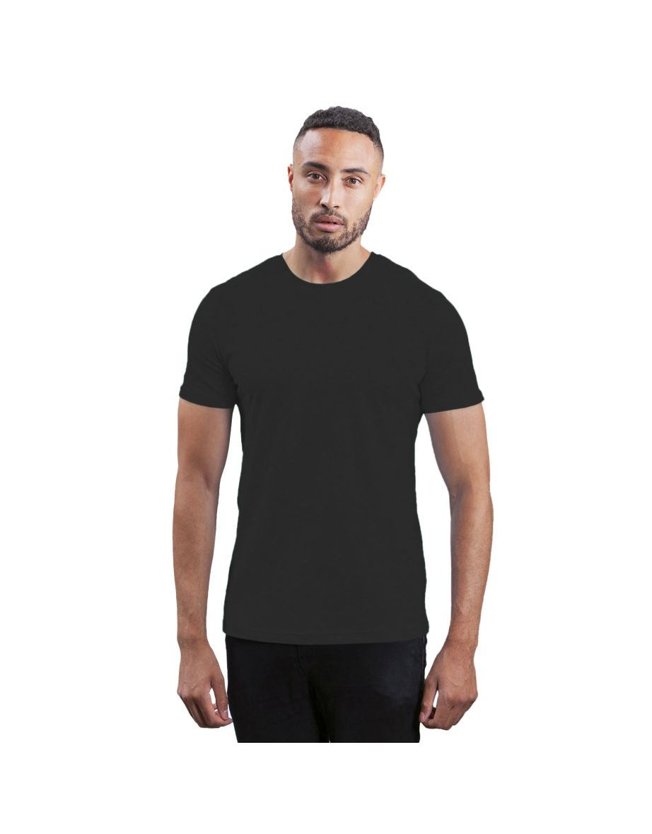 Mantis Mens Short-Sleeved T-Shirt - Charcoal Grey Melange