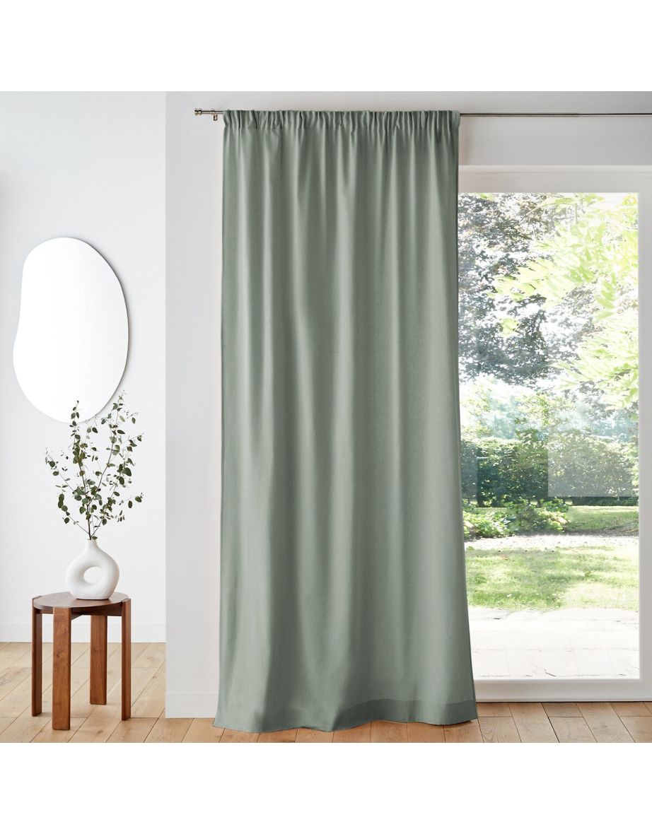 Scenario Cotton Curtain with Gathered Header