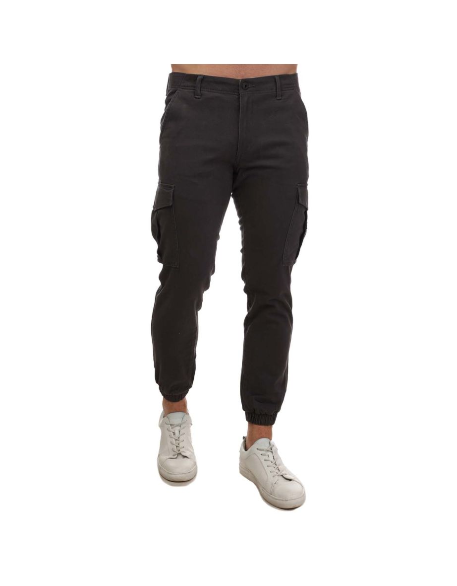 Men's Jack Jones Will Fergie Cuffed Cargo Pant in Grey