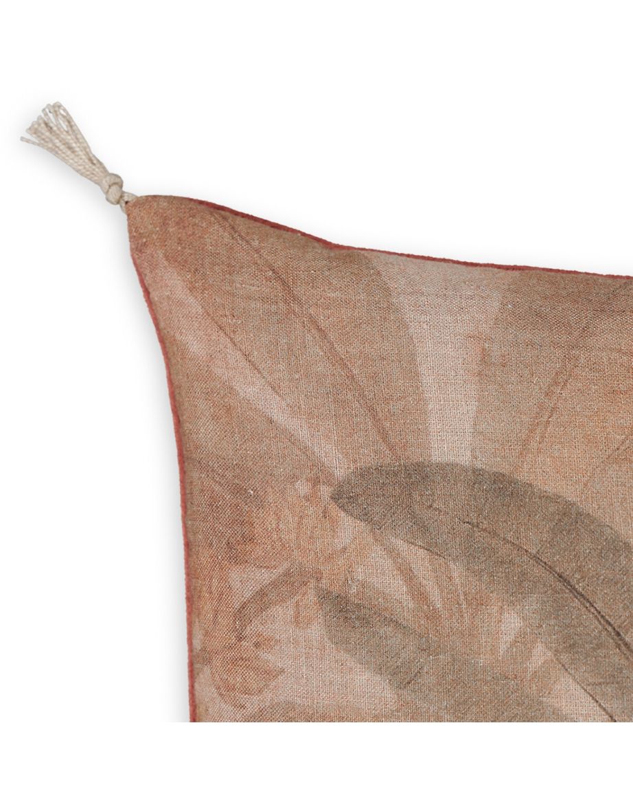 Manali Jungle Linen & Cotton Square Cushion Cover - 2