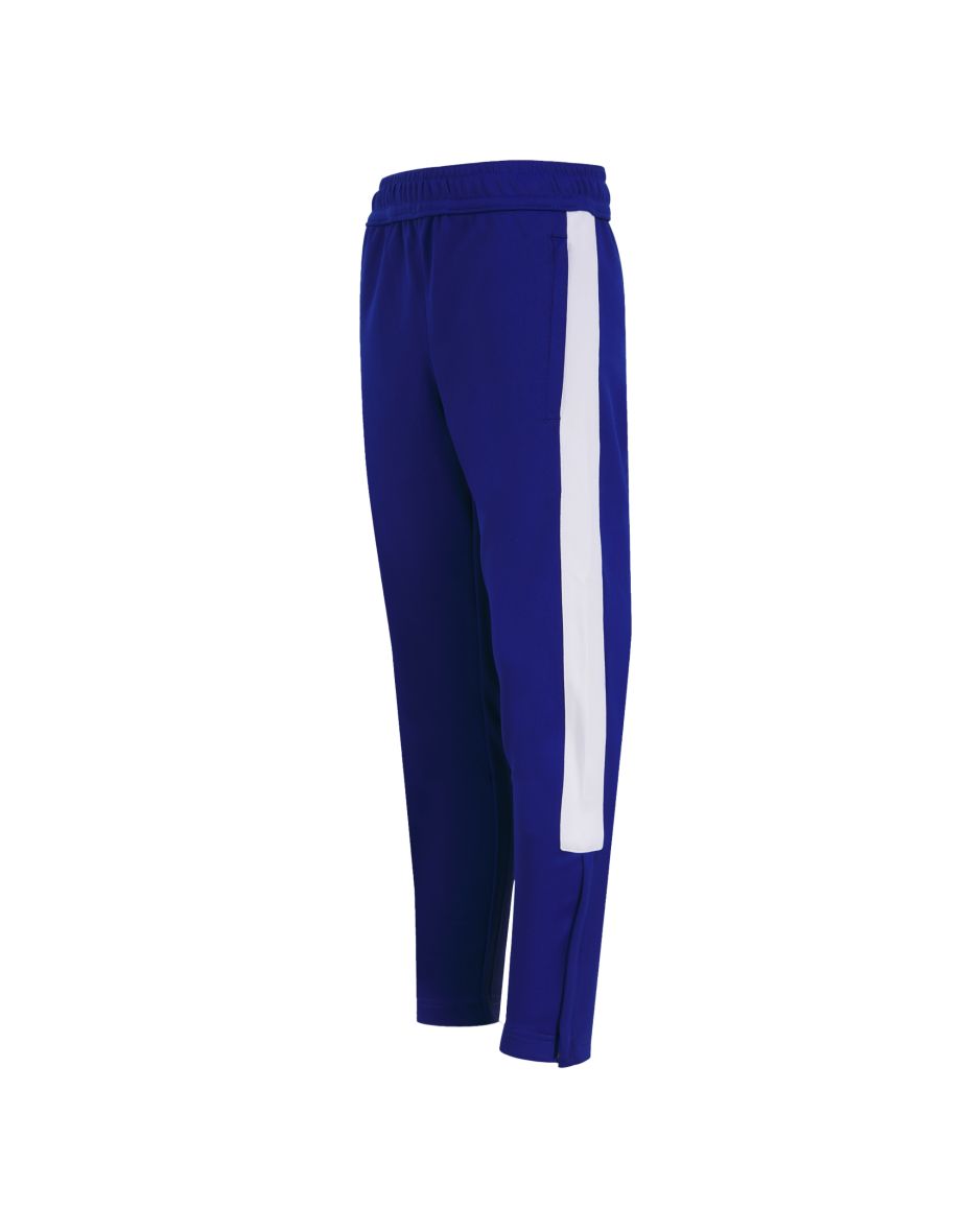 Finden & Hales Childrens/Kids Boys Knitted Tracksuit Pants - Royal Blue/White - 2