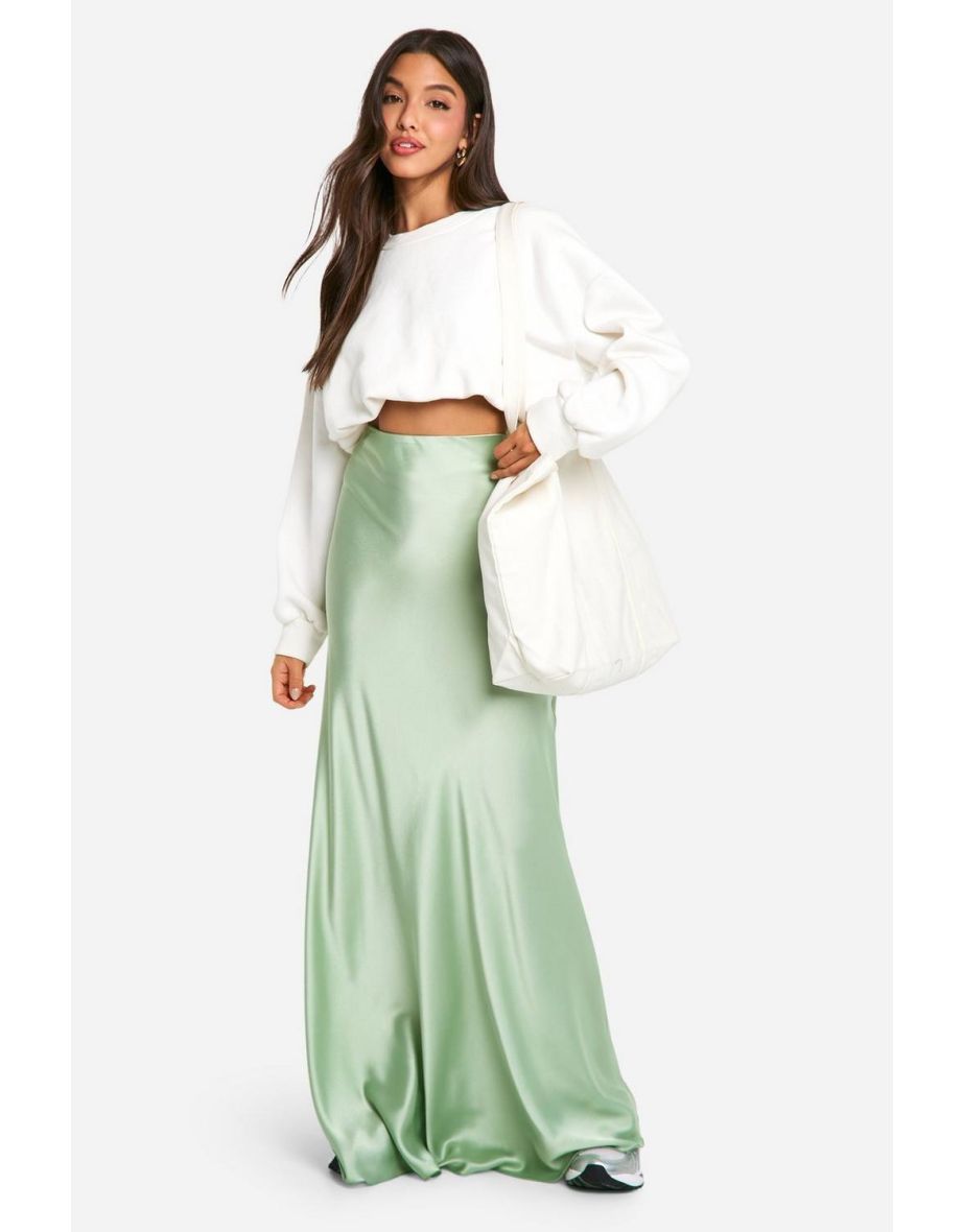 Satin Slip Floor Skirt