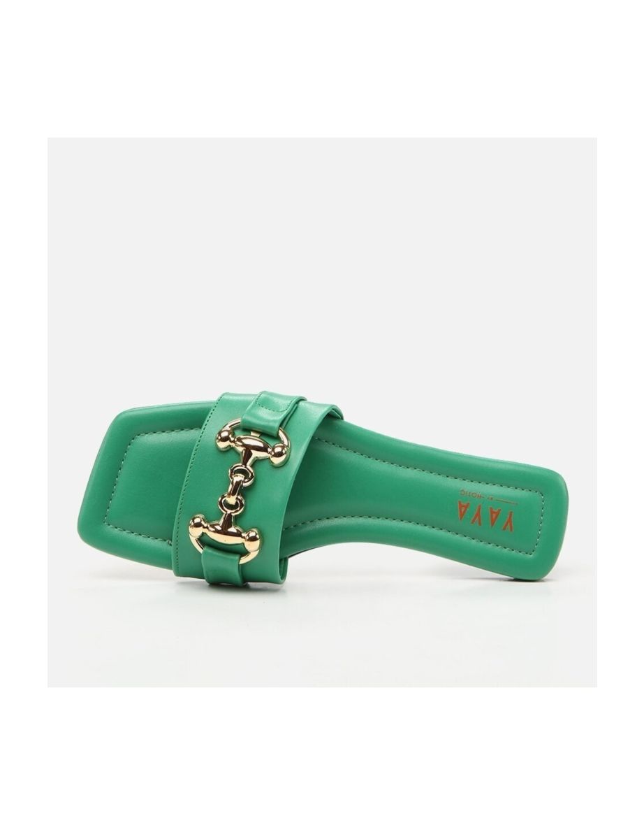 Green Pedestrian Women's Slippers - 4