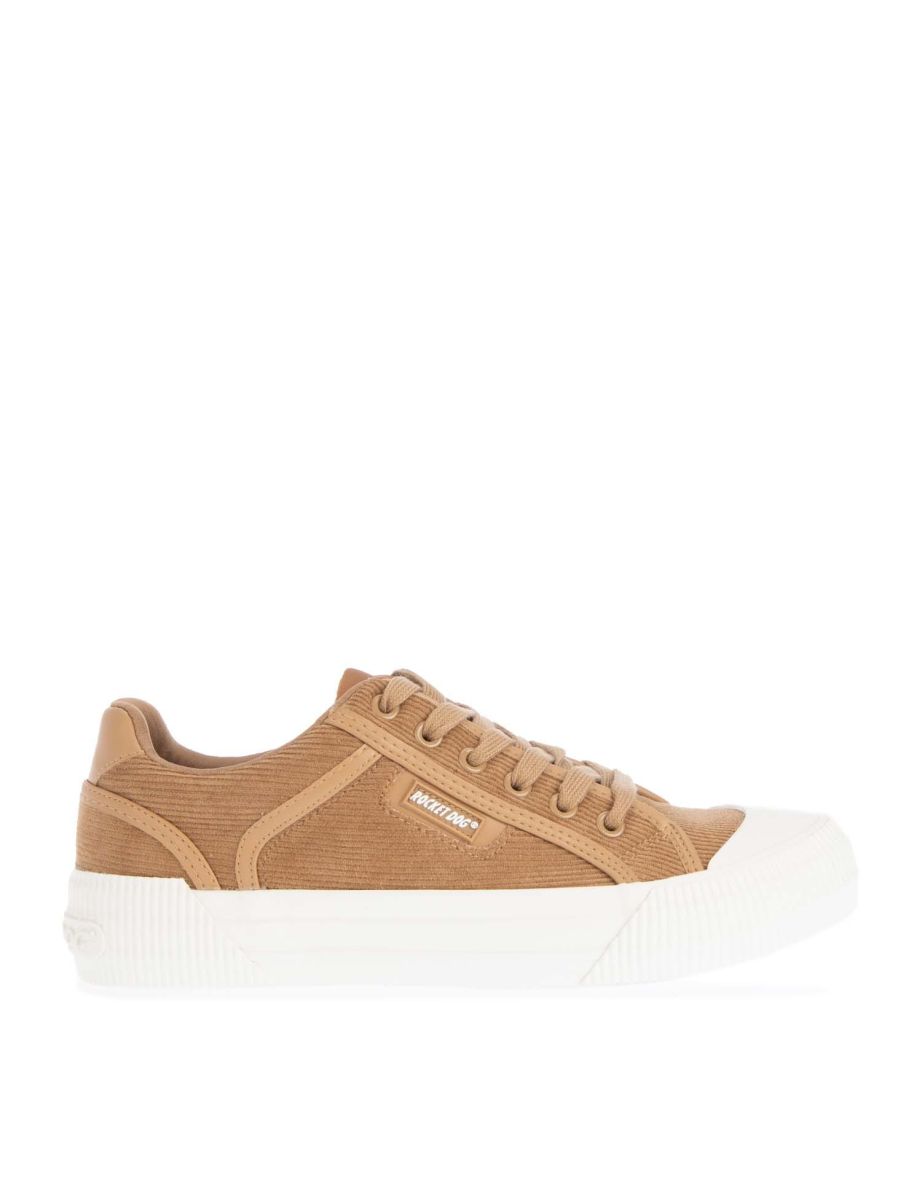 Women's Rocket Dog Cheery Corduroy Trainers in Brown