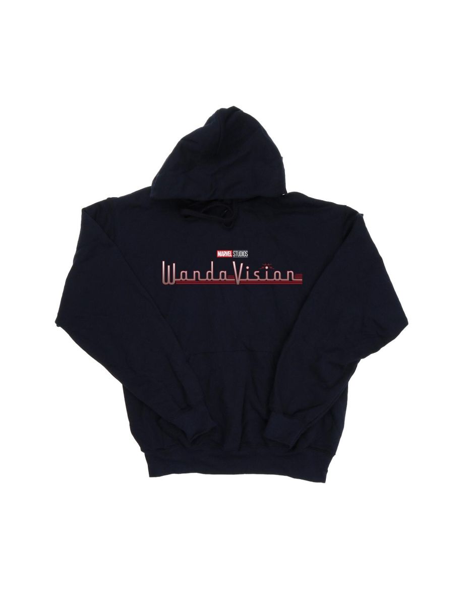 Marvel Girls WandaVision Logo Hoodie - Navy Blue - 1