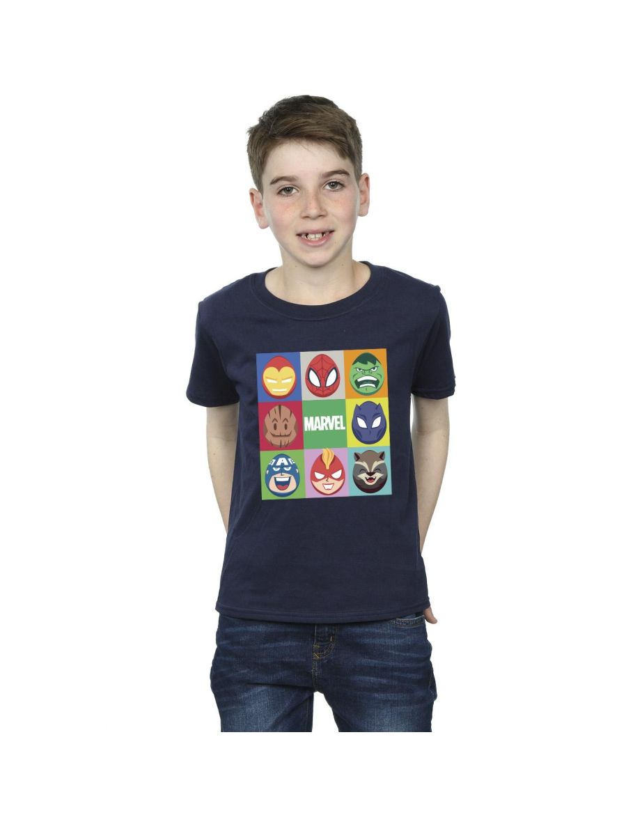 Marvel Boys Easter Eggs T-Shirt - Navy Blue