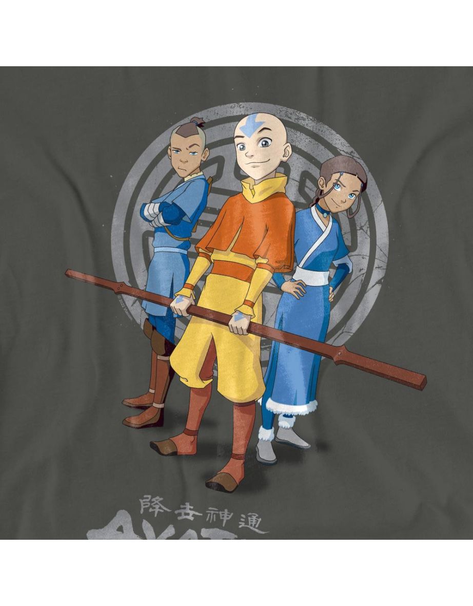 Avatar: The Last Airbender Unisex Adult Team Avatar T-Shirt - Charcoal - 3