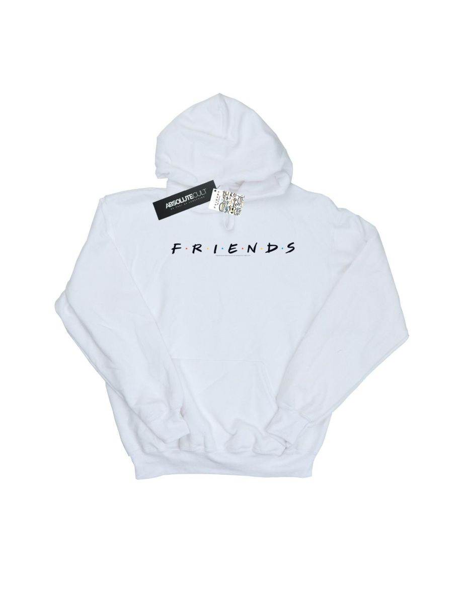 Friends Girls Text Logo Hoodie - White - 1