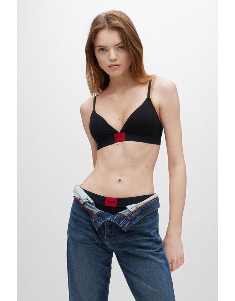 Hugo Triangle Bra Red Label Black - black