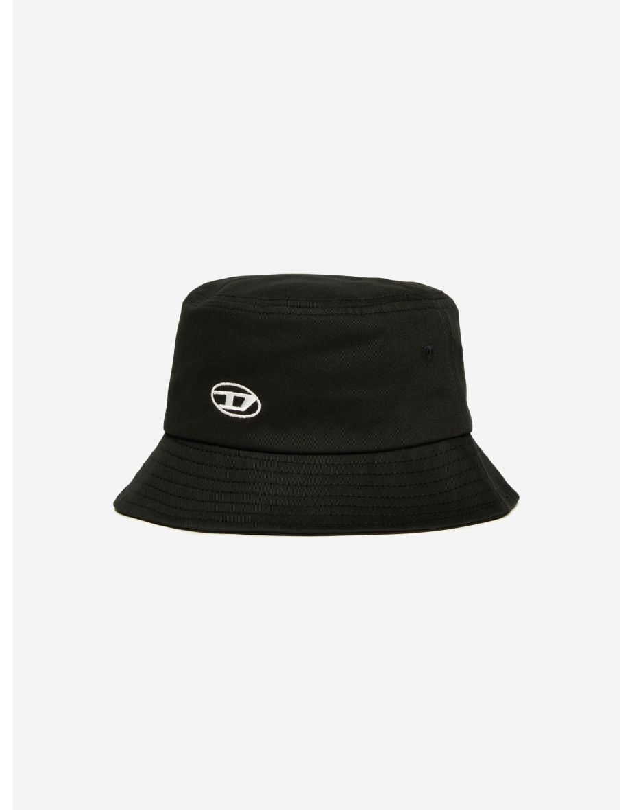 Kids Oval D Logo Bucket Hat in Black