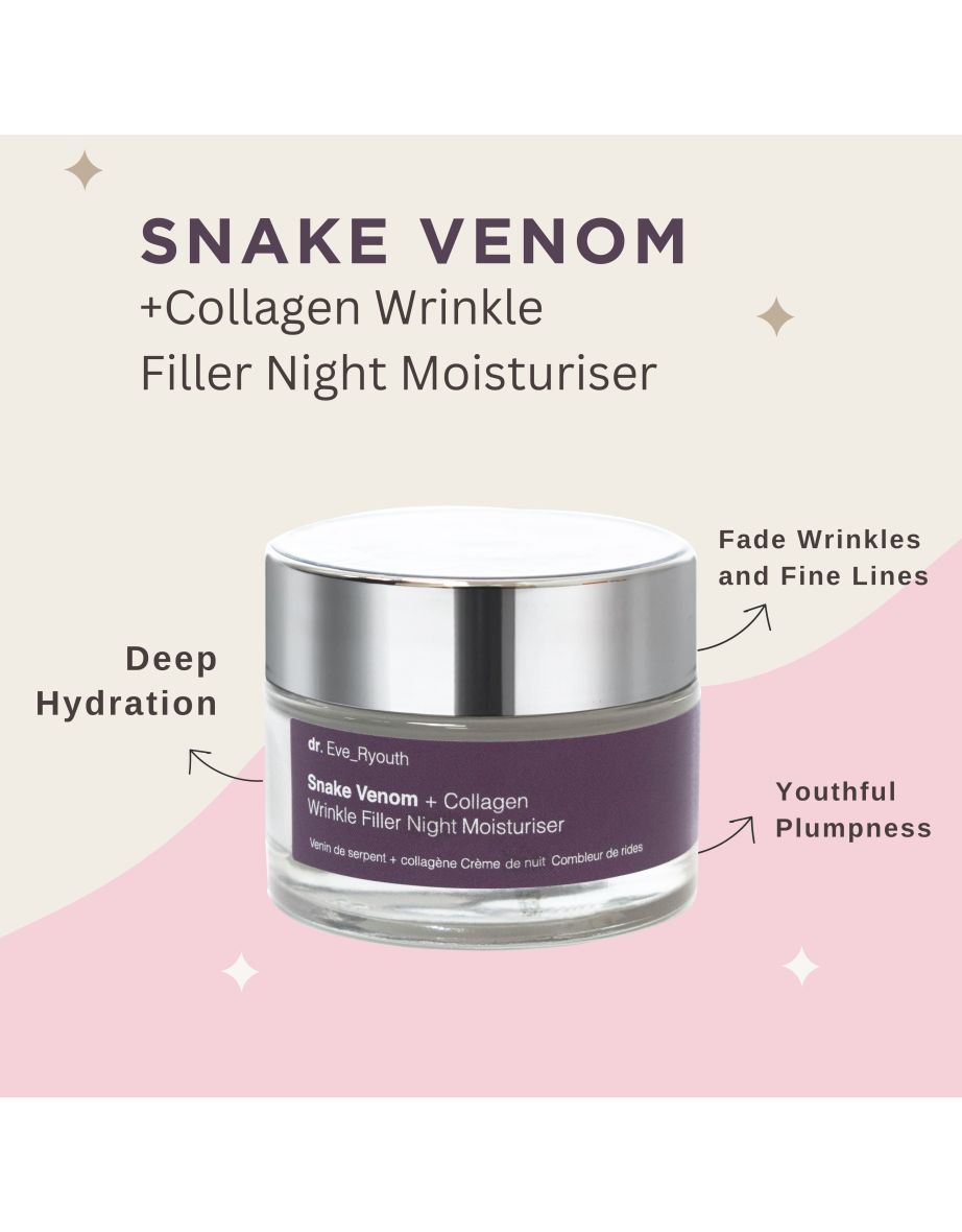 Snake Venom + Collagen Wrinkle Filler Night Moisturiser 50ml - 3