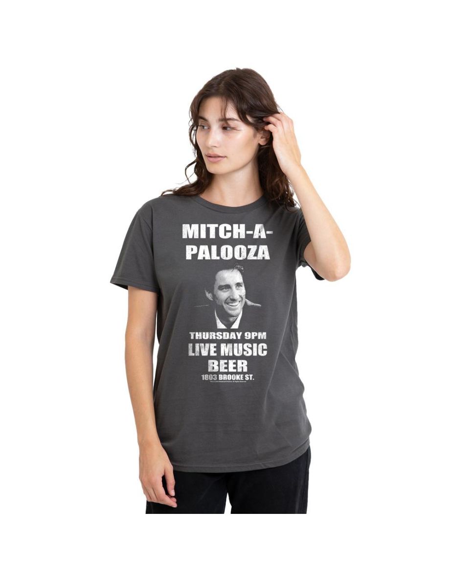 Old School Unisex Adult Mitchapalooza T-Shirt - Charcoal