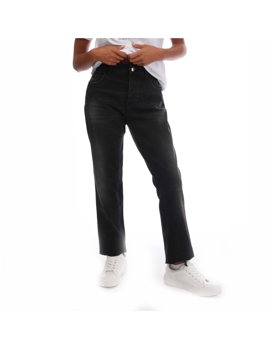 Women's Armani J07 Regular-Fit Jeans in Black