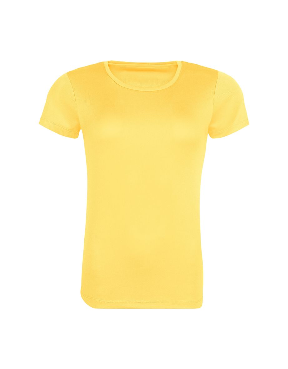 Awdis Womens/Ladies Cool Recycled T-Shirt - Sun Yellow