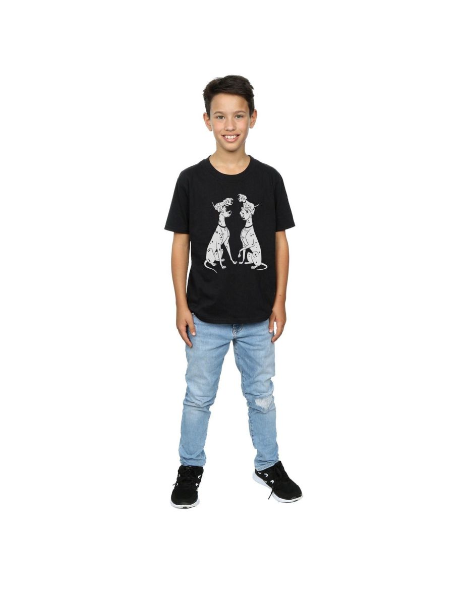 Disney Boys 101 Dalmatians Family T-Shirt - Black
