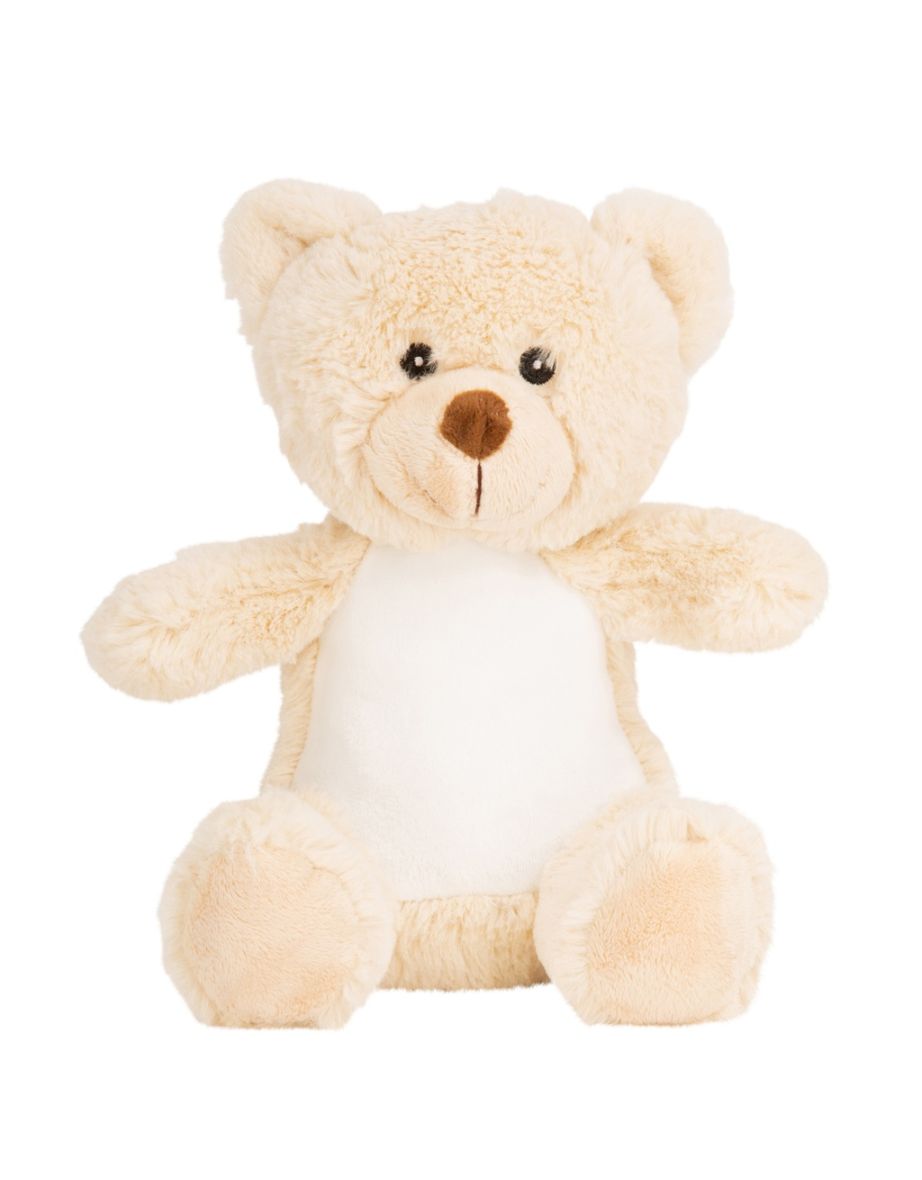 Mumbles Childrens/Kids Printme Mini Teddy Bear Plush Toy - Light Brown