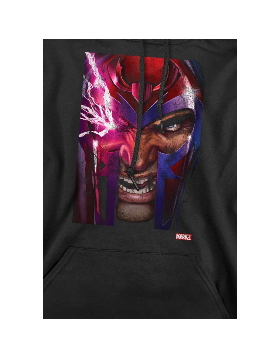 Marvel Mens X-Men Magneto Comic Cover Hoodie - Black - 3