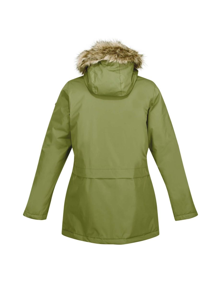 Women's Regatta Myla II Waterproof Insulated Jacket in Green - 1