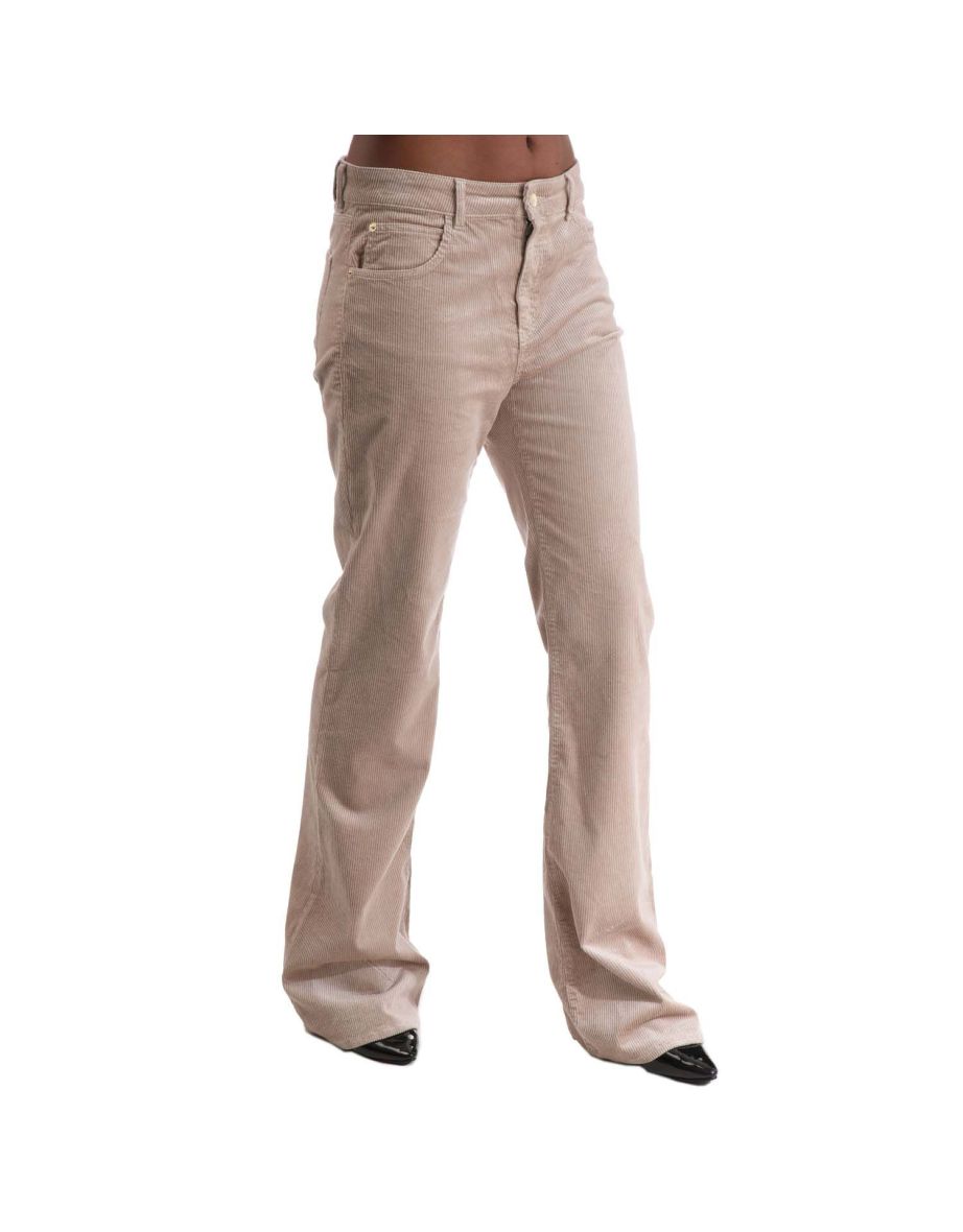 Women's Emporio Armani J47 Wide-Leg Jeans in Cream