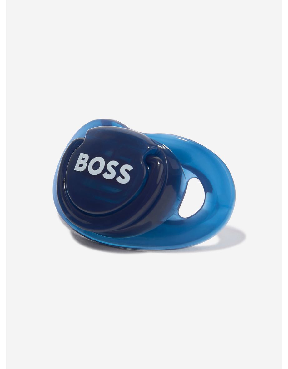 BOSS Baby Logo Print Pacifier in Navy