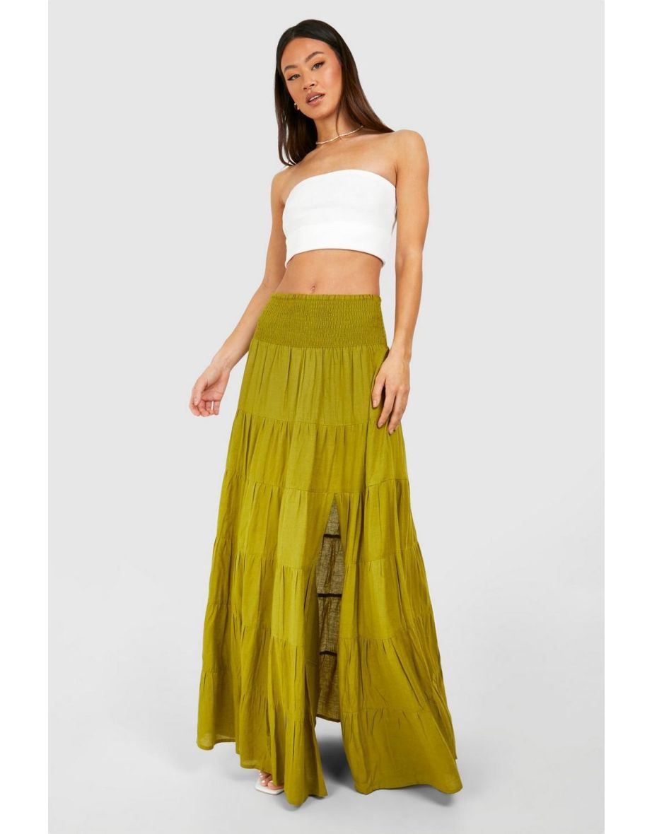 Long khaki skirts tall best sale