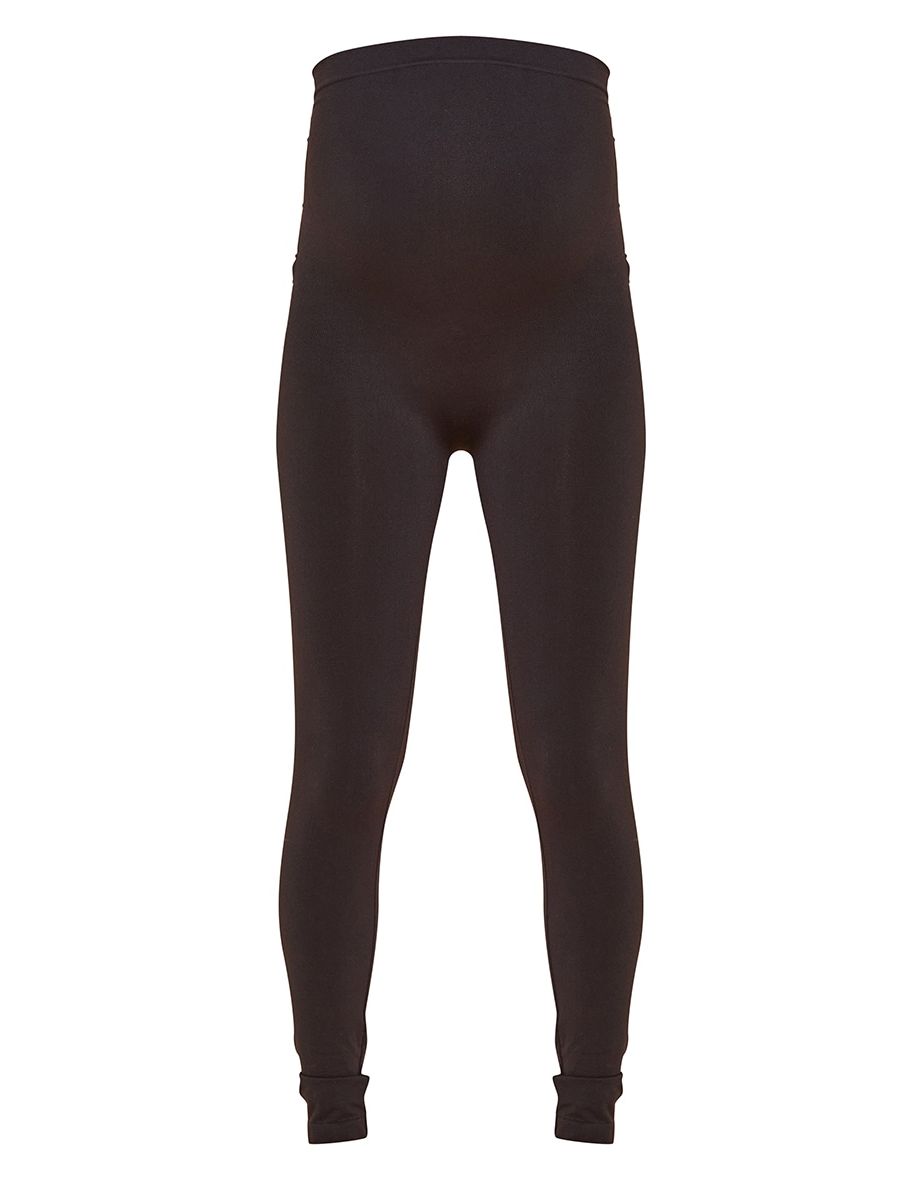 Maternity Black Bump Support Seamless Leggings - 4