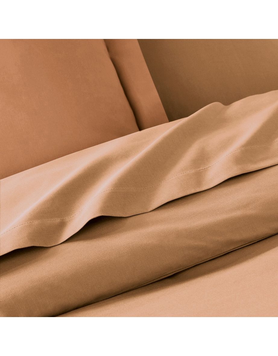 Scenario Plain 100% Cotton Fitted Sheet for Thick Mattresses - 3