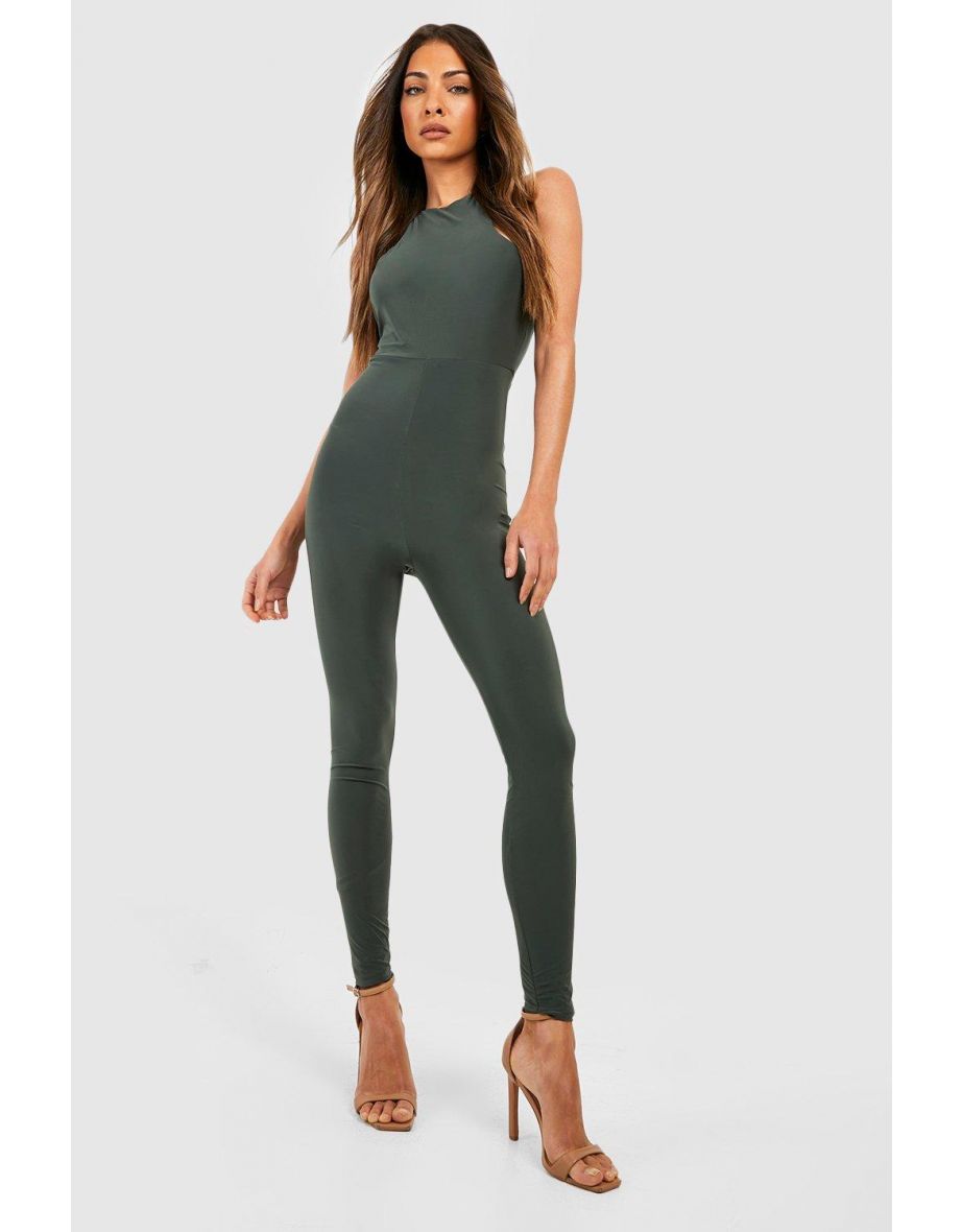 Sleeveless Unitard - khaki