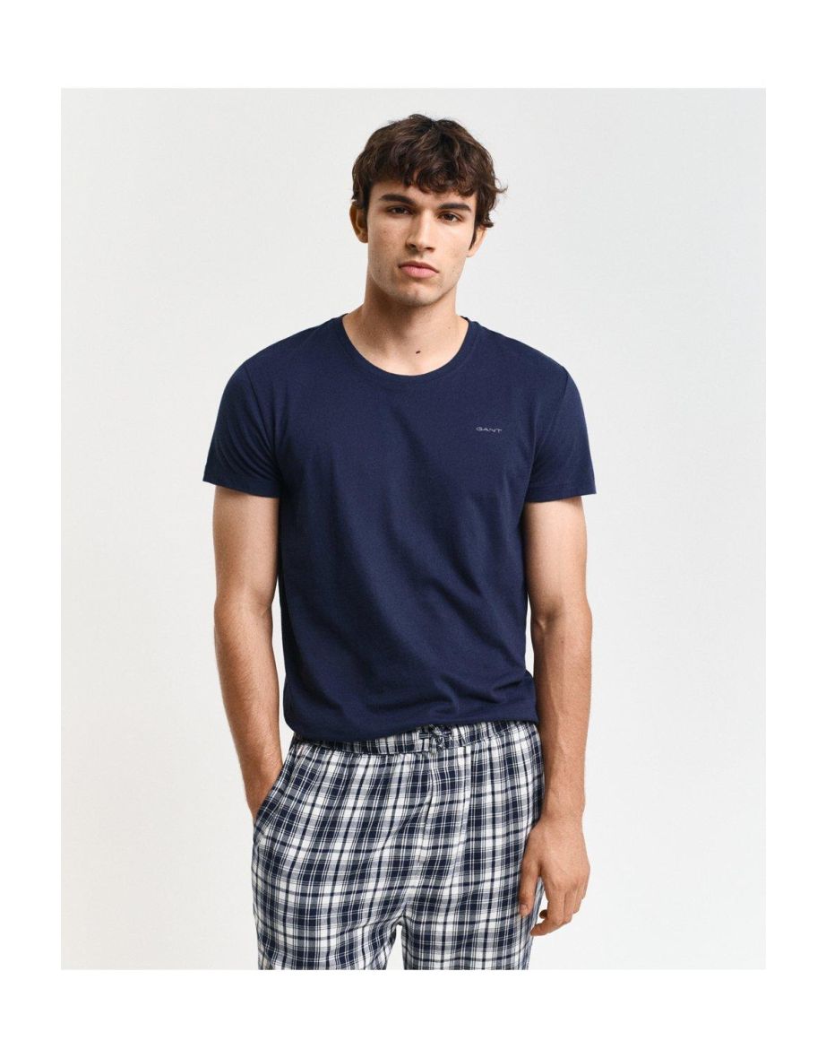 Crewneck Short Sleeve T-shirt 2-pack Navy White