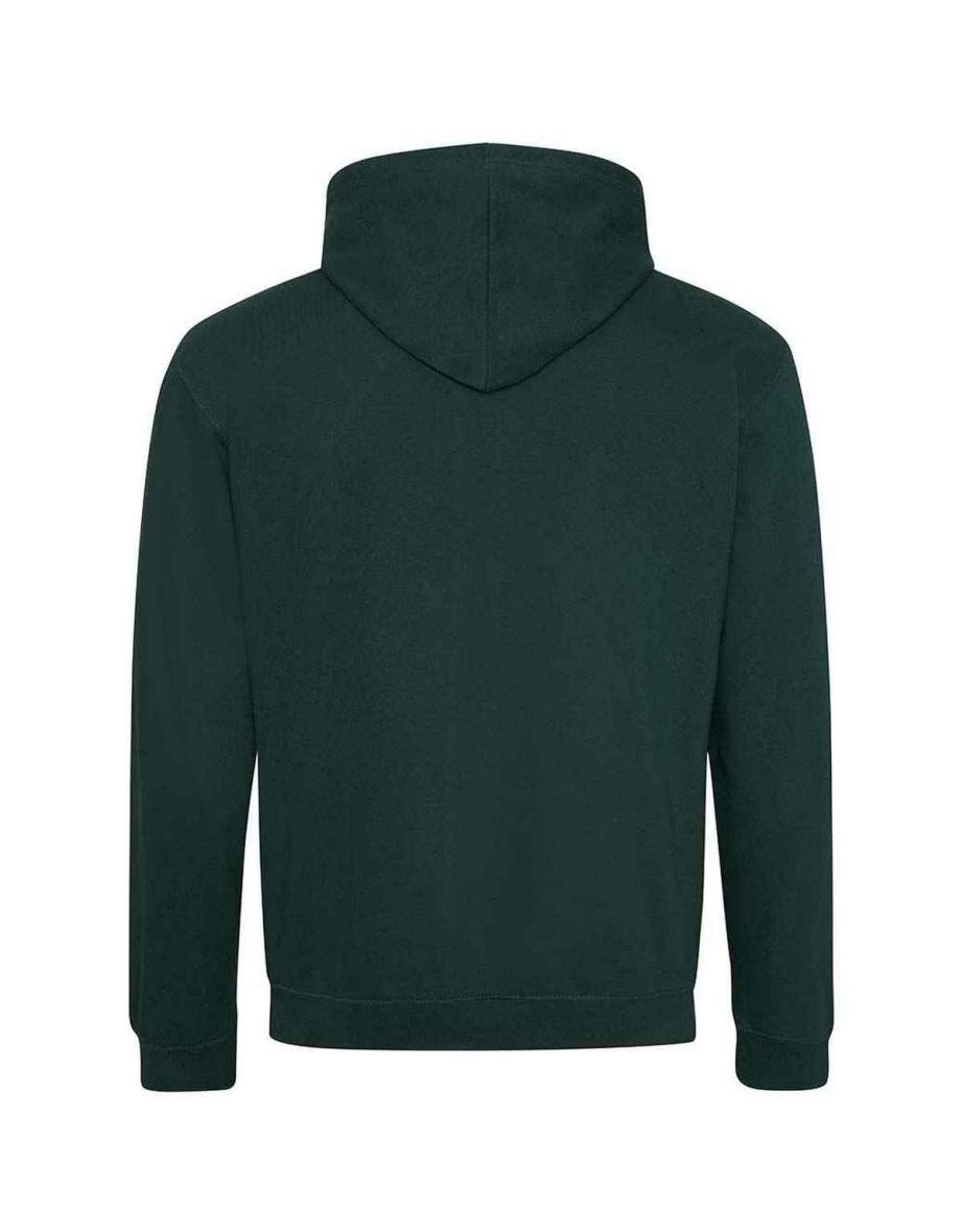Awdis Womens/Ladies Varsity Hoodie - Forest Green/Gold - 1