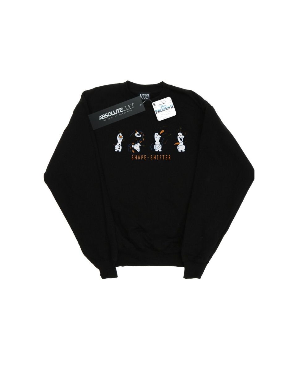 Disney Mens Frozen 2 Olaf Shape-Shifter Sweatshirt - Black - 1