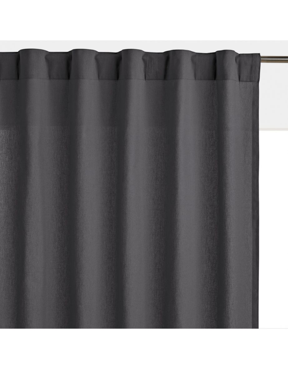 Scenario Single Cotton Curtain with Concealed Tabs