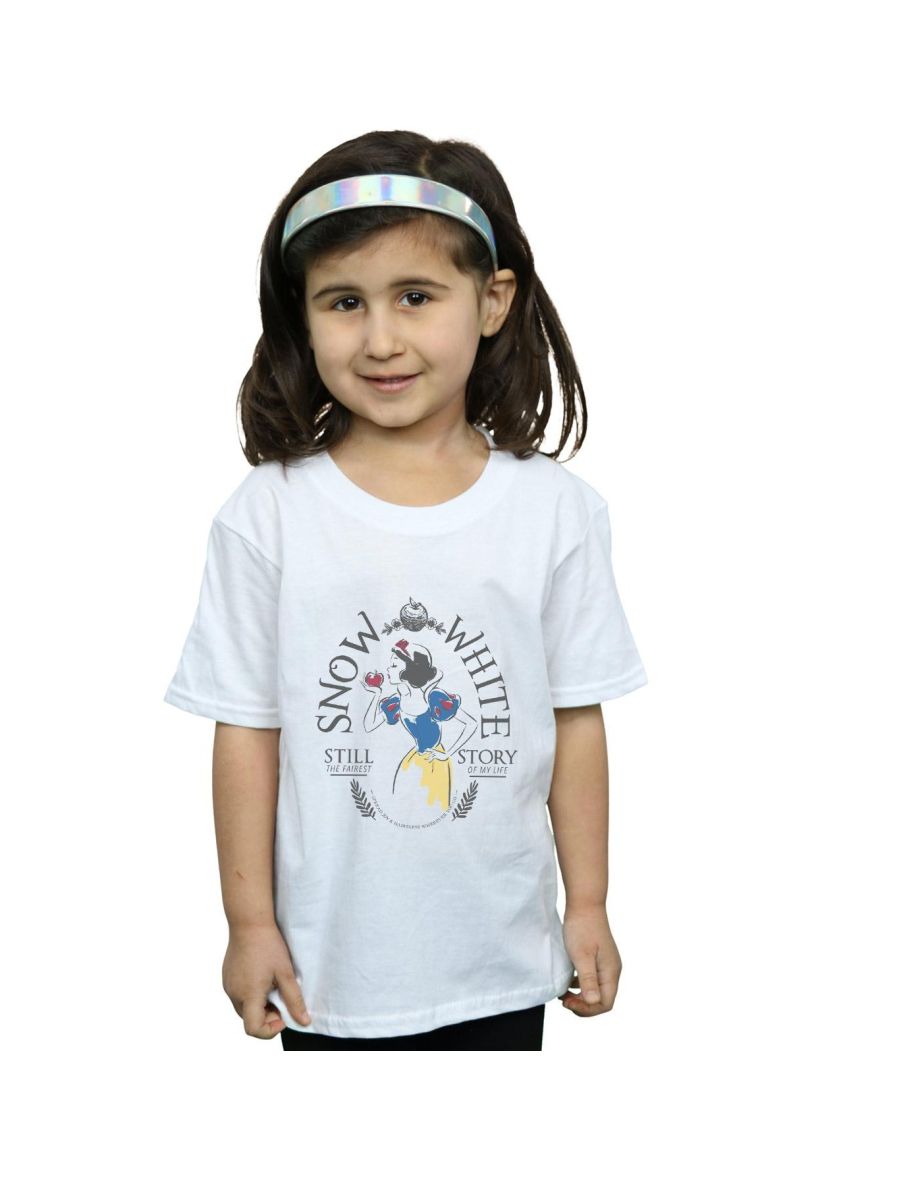 Disney Princess Girls Snow White Fairest Story Cotton T-Shirt