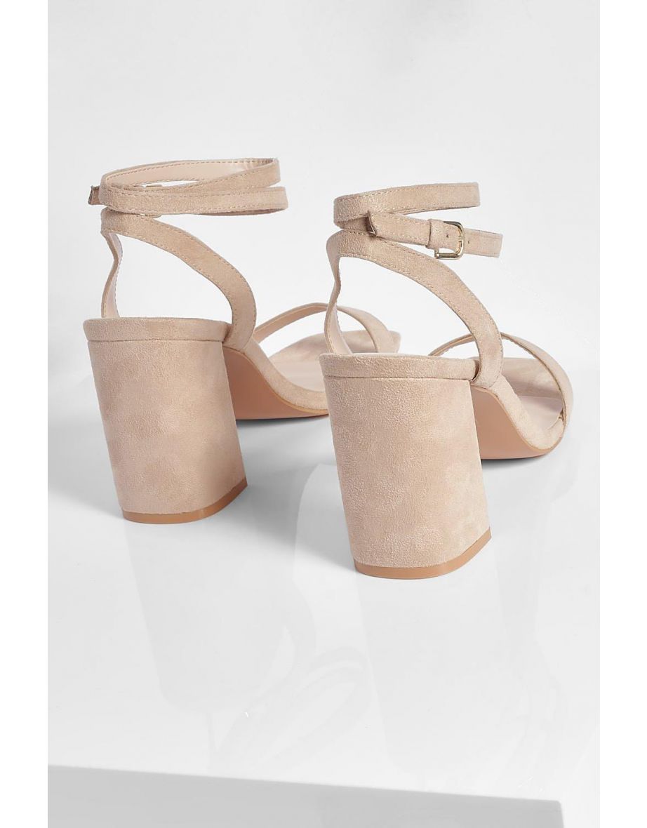 Two Part Block Heels - nude - 3