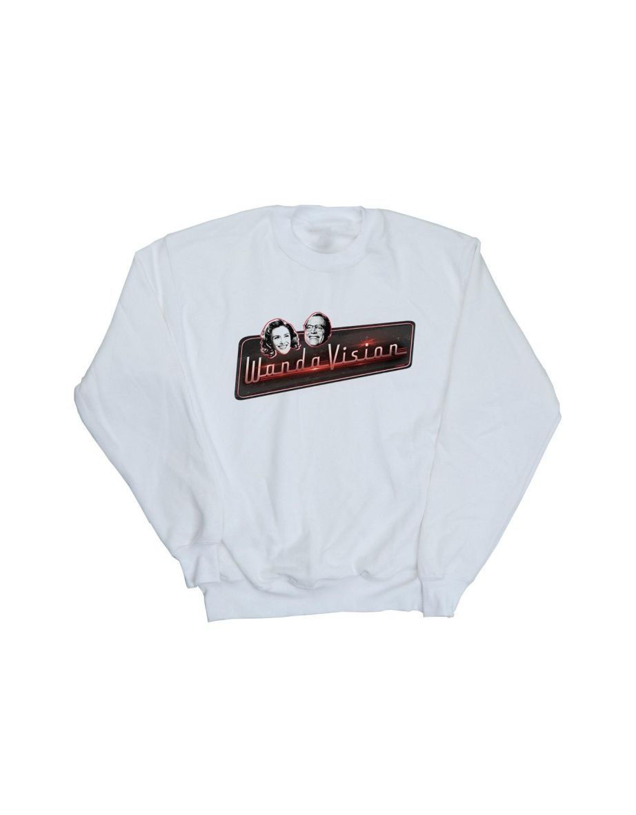 Marvel Boys WandaVision Smiles Sweatshirt - White - 1