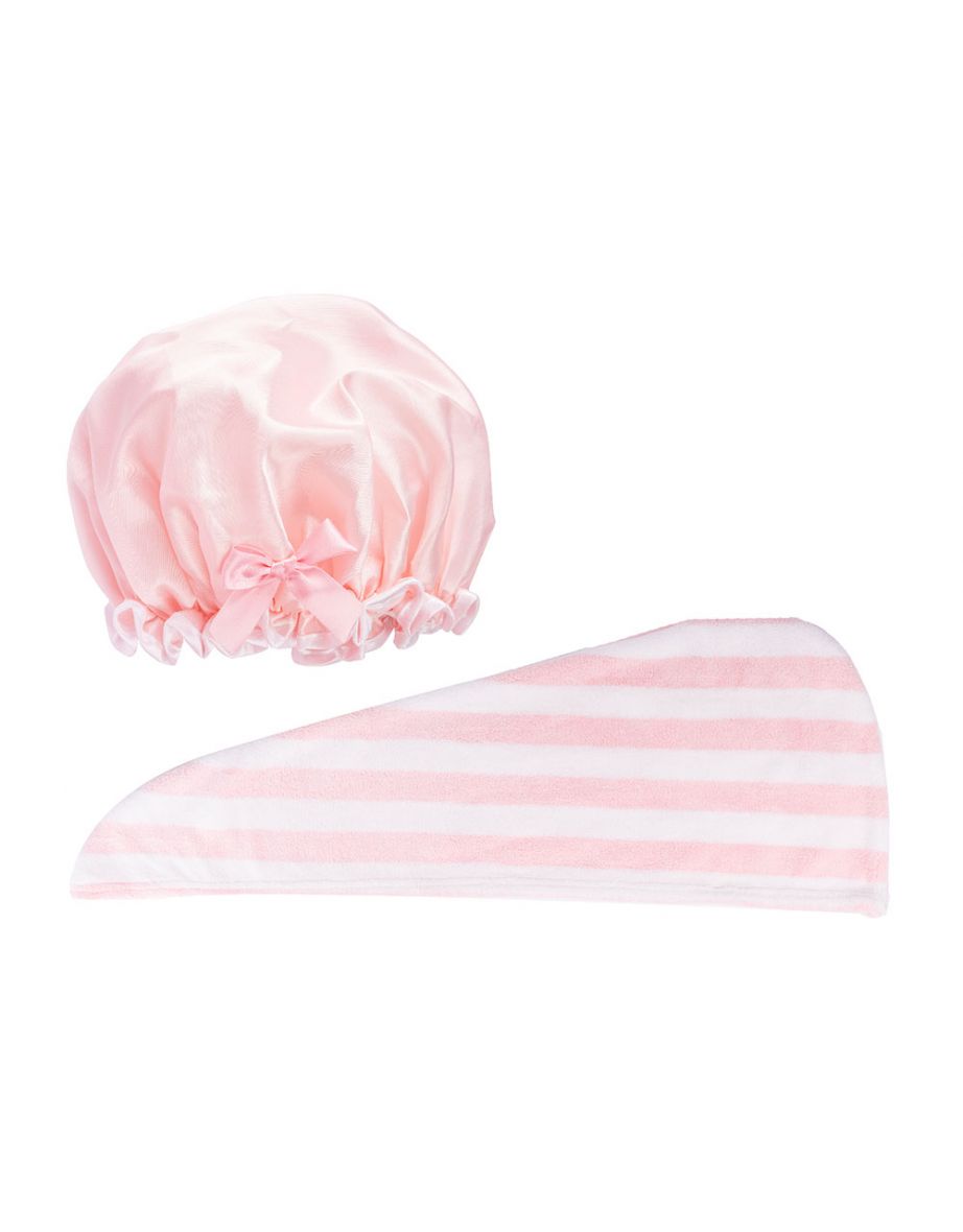 Brushworks Luxury Hair Towel & Shower Cap - 2