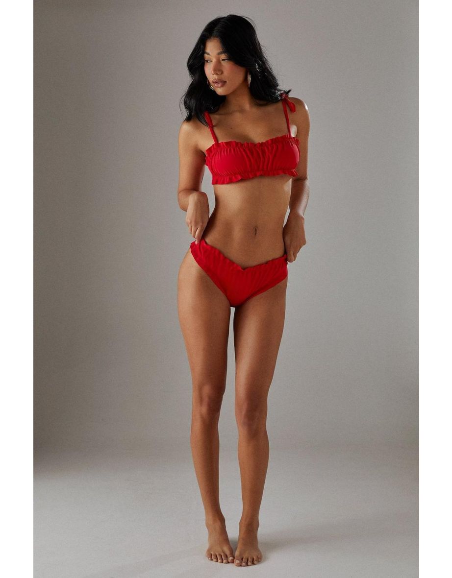 Ruched Brief Bikini Bottom